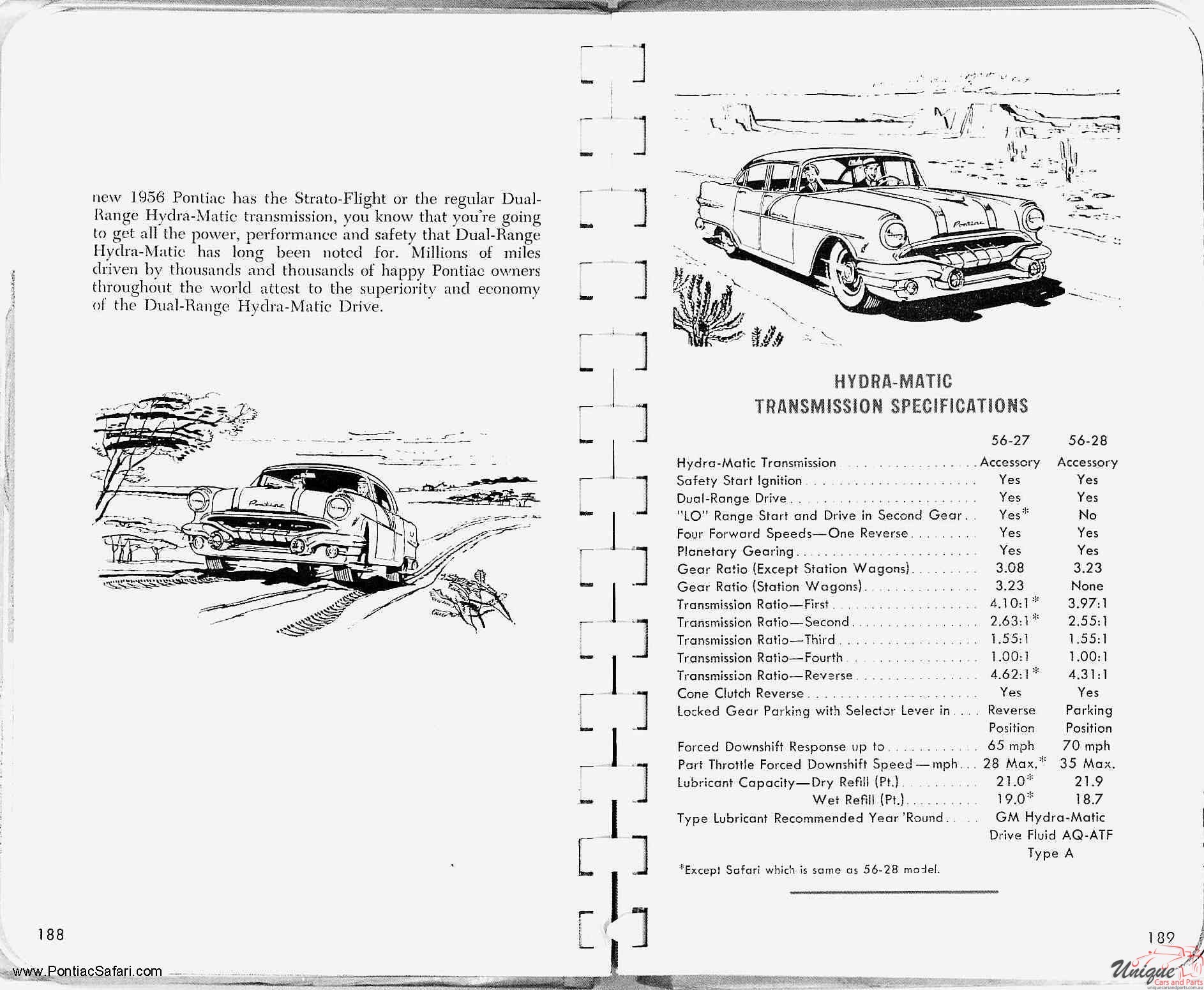 1956 Pontiac Facts Book Page 107